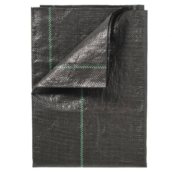 ARDEBO.de - Nature Unkrautschutz-Bodenplane 2x10 m Schwarz