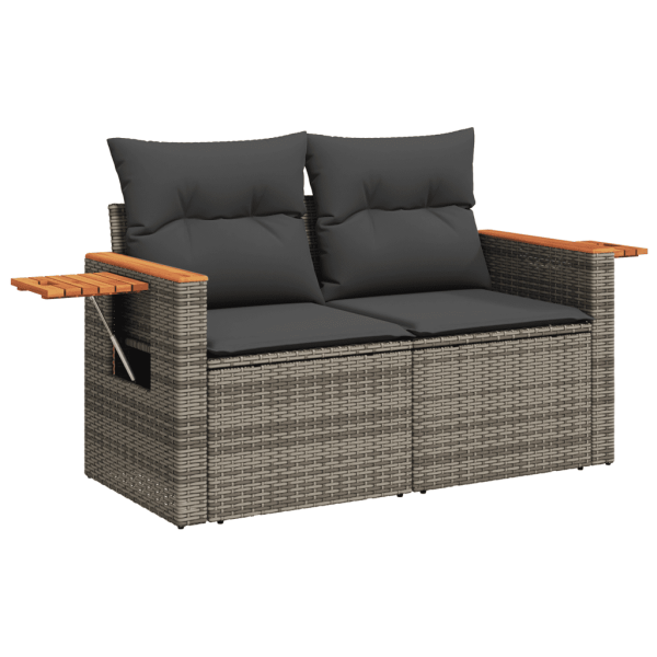 Patio Sofa Set 5-Sitzer Grey