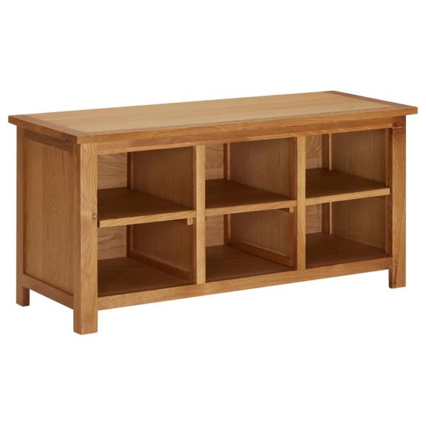 ARDEBO.de - Schuhregal 90x37x45 cm Eiche Massivholz