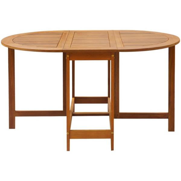 Gartentisch 130x90x72 cm Massivholz Akazie