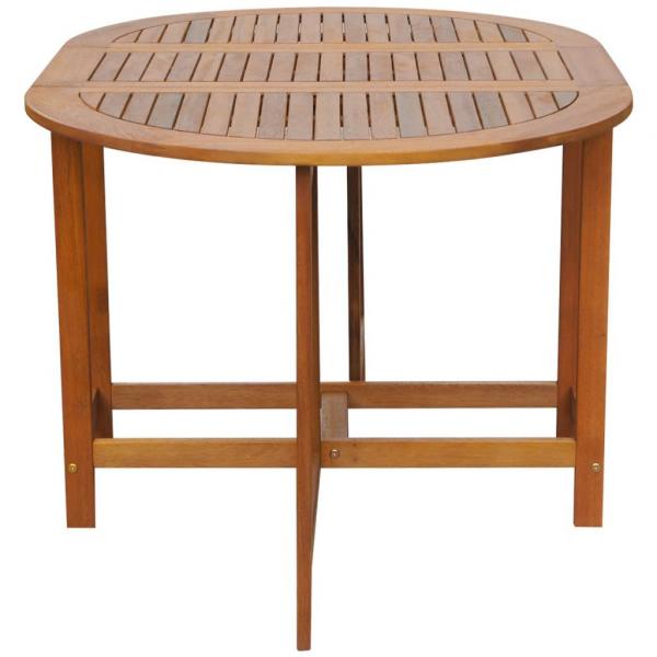 Gartentisch 130x90x72 cm Massivholz Akazie