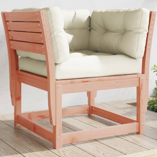 ARDEBO.de - Gartensofa mit Armlehnen und Kissen Massivholz Douglasie