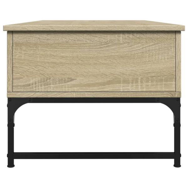 Couchtisch Sonoma-Eiche 100x50x40 cm Holzwerkstoff und Metall