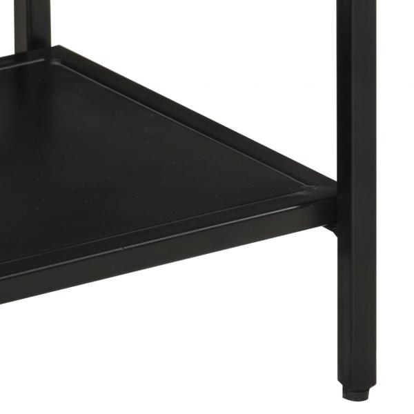 Konsolentisch 90x30x75 cm Raues Massivholz Mango und Eisen