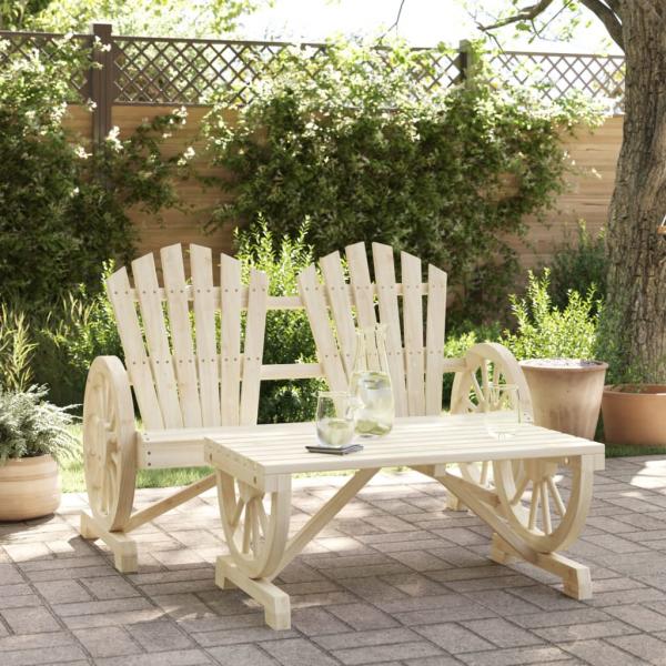 ARDEBO.de - 2-tlg. Garten-Lounge-Set Massivholz Tanne
