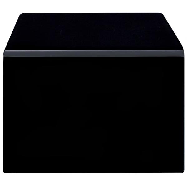 Couchtisch Schwarz 98x45x31 cm Hartglas 
