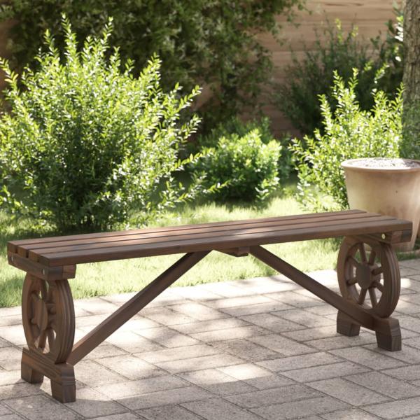 ARDEBO.de - Gartenbank 115 cm Massivholz Tanne