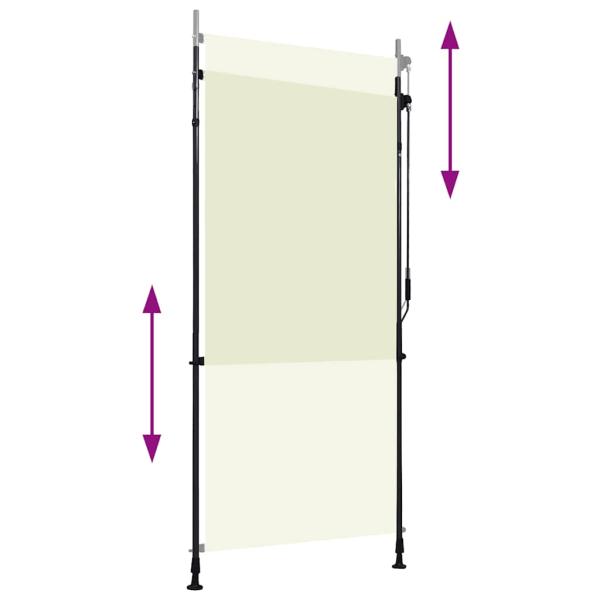 Außenrollo 100 x 270 cm Creme