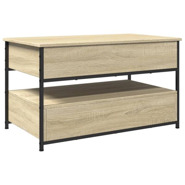 Couchtisch Sonoma-Eiche 85x50x50 cm Holzwerkstoff und Metall