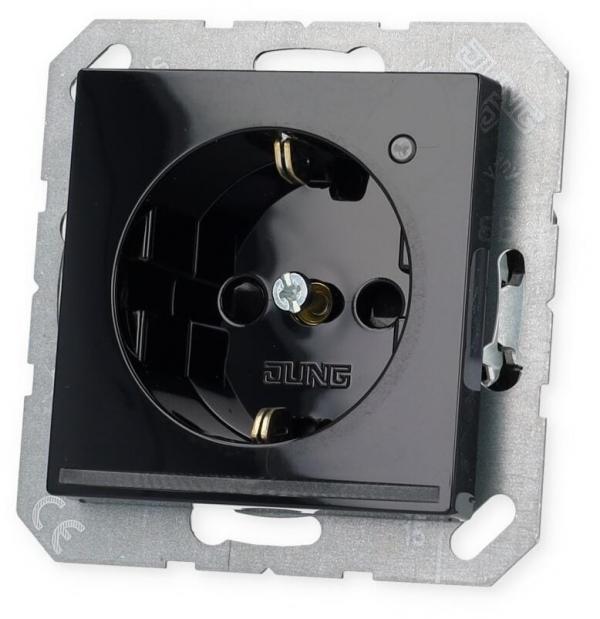 ARDEBO.de Jung A1520-OSWLNW SCHUKO Steckdose, 16 A, 250 V ~, schwarz