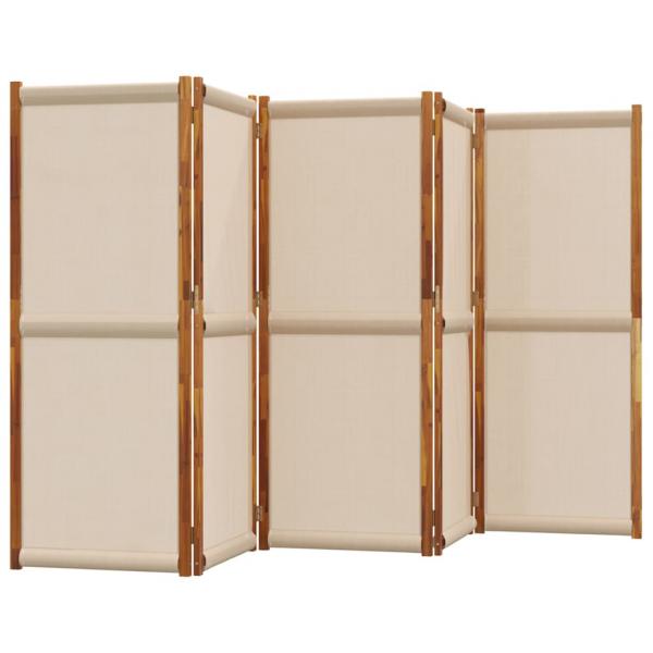 5-tlg. Paravent Taupe 350x180 cm