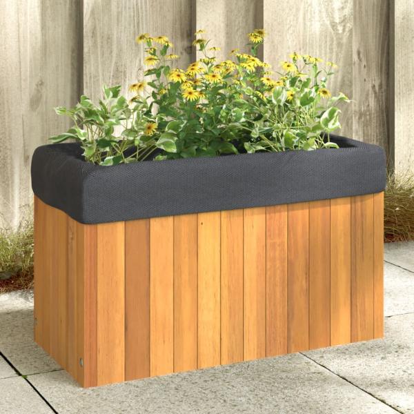 ARDEBO.de - Pflanzkübel 59x27,5x35 cm Massivholz Akazie