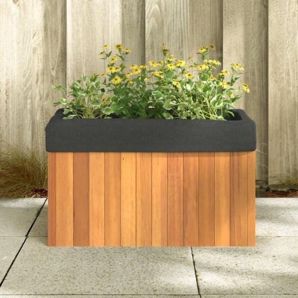 Pflanzkübel 59x27,5x35 cm Massivholz Akazie