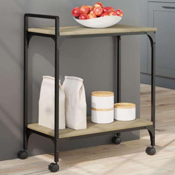 ARDEBO.de - Küchenwagen Sonoma-Eiche 60,5x31x72,5 cm Holzwerkstoff