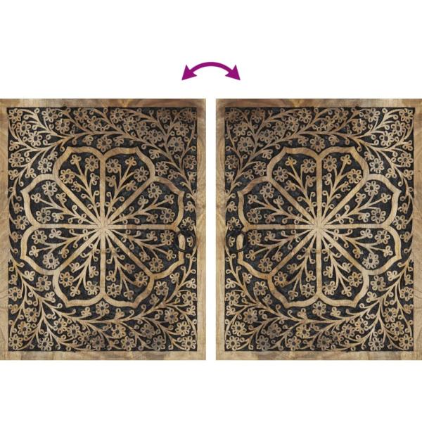 4-tlg. Badmöbel-Set Massivholz Mango