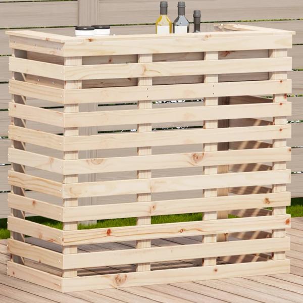 ARDEBO.de - Gartenbar 113,5x50x103 cm Massivholz Kiefer