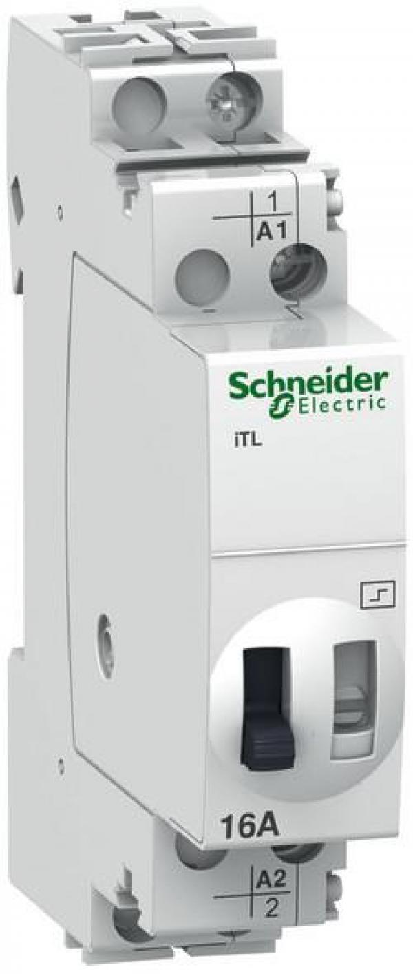 ARDEBO.de Schneider A9C30812 Fernschalter iTL 2-Polig, 2 Schließer, 16A, 110V DC, 230-240V AC, 50/60Hz
