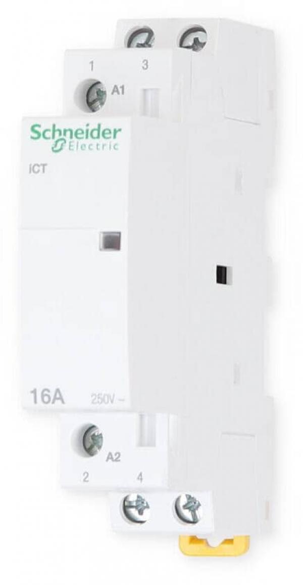 Schneider Electric A9C22712 Installationsschütz iCT, 16A, 2S, 230/240V, 50Hz, Typ A (A9C22712)