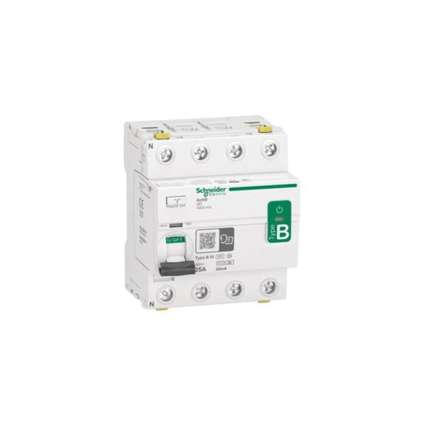 ARDEBO.de Schneider Electric Acti9 iID FI-Schutzschalter, 4P, 25A, Typ B-SI, 30mA (A9Z61425)