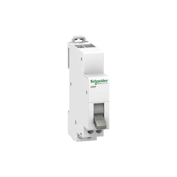 ARDEBO.de Schneider Electric Acti9 iSSW Gruppenschalter 1Wechsler, 3-Stellungen, 20A, 250 V AC (A9E18073)