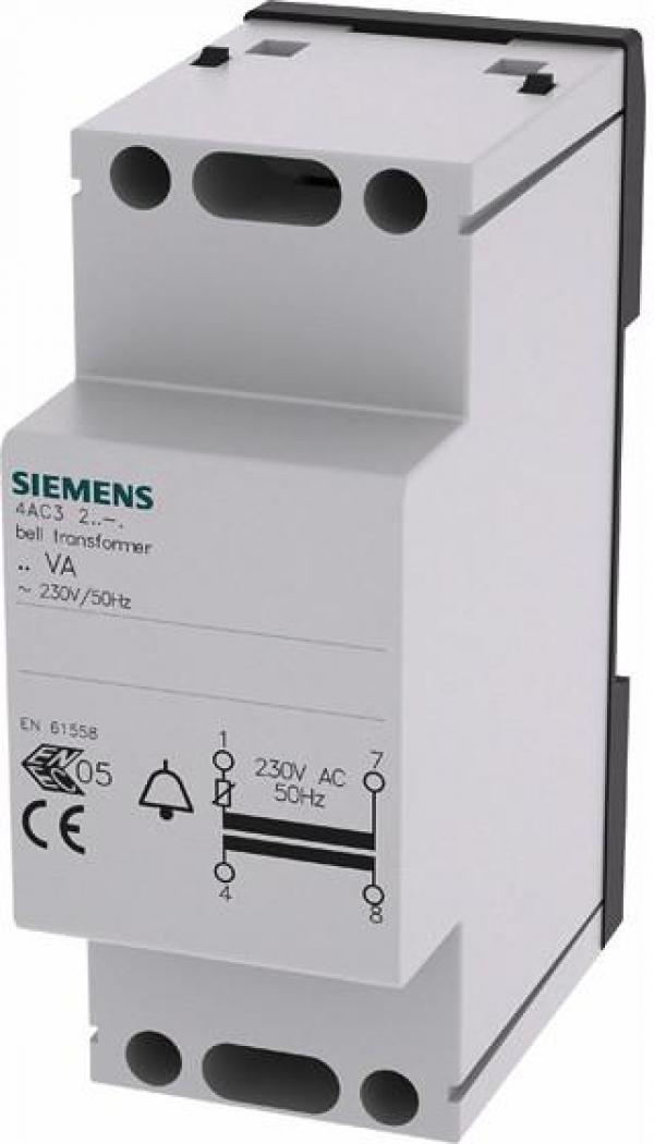 ARDEBO.de Siemens 4AC3208-1 Klingeltransformator, 8VA Primär 230-240V AC (4AC32081)