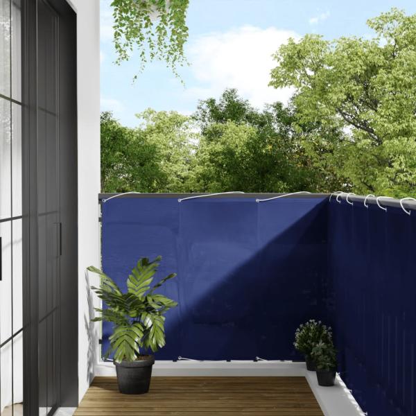 ARDEBO.de - Balkon-Sichtschutz Blau 120x1000 cm 100 % Polyester-Oxford