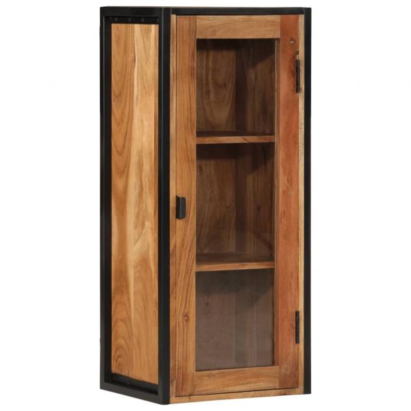 ARDEBO.de - Bad-Wandschrank 40x30x90 cm Massivholz Akazie und Eisen