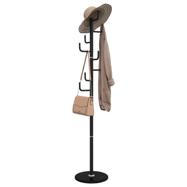 ARDEBO.de - Garderobenständer Schwarz 183 cm Pulverbeschichtetes Eisen