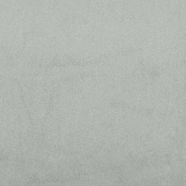 Bettgestell mit Kopfteil Hellgrau 200x200 cm Samt