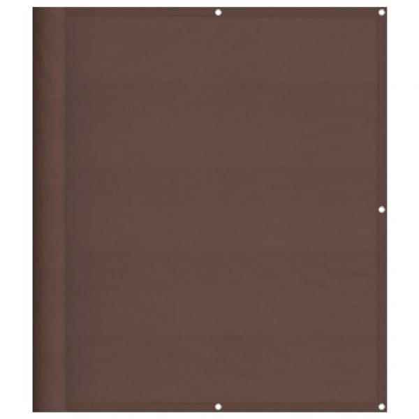 Balkon-Sichtschutz Braun 120x800 cm 100 % Polyester-Oxford