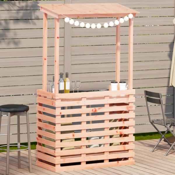 ARDEBO.de - Gartenbar mit Dach 112,5x57x195,5 cm Massivholz Kiefer