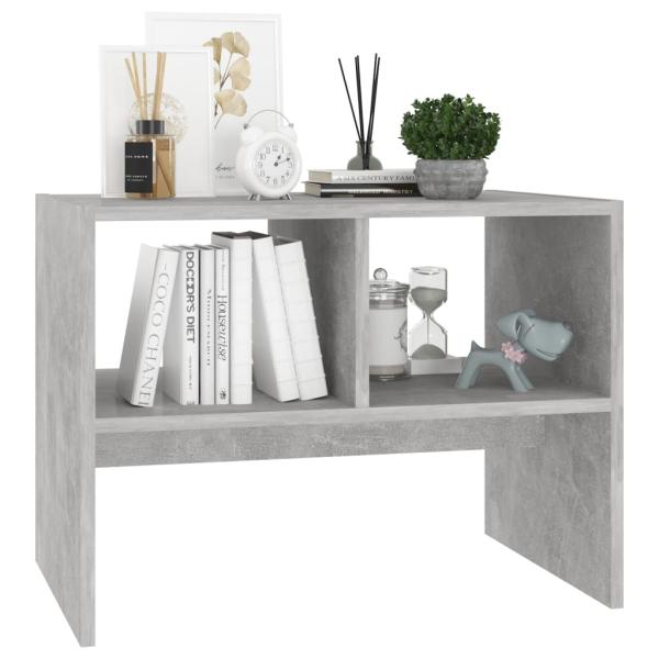 Beistelltisch Betongrau 60x40x45 cm Holzwerkstoff