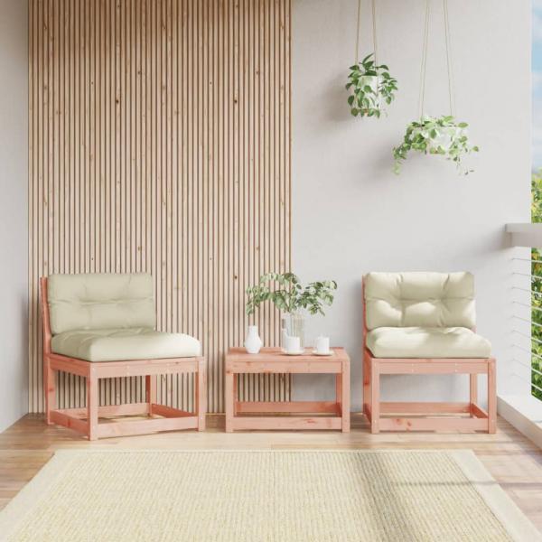 ARDEBO.de - Gartensofas mit Kissen 2 Stk. Massivholz Douglasie