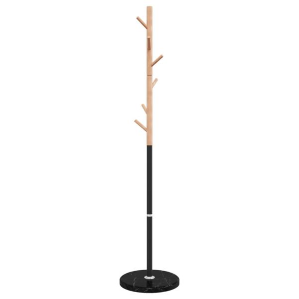 Garderobenständer Schwarz 172 cm Pulverbeschichtetes Eisen
