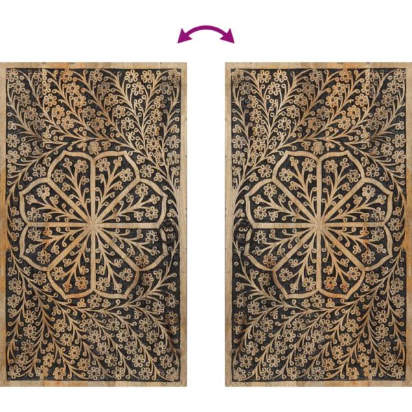 3-tlg. Badmöbel-Set Massivholz Mango