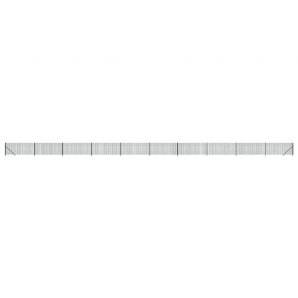 Maschendrahtzaun mit Bodenflansch Grün 1,1x25 m