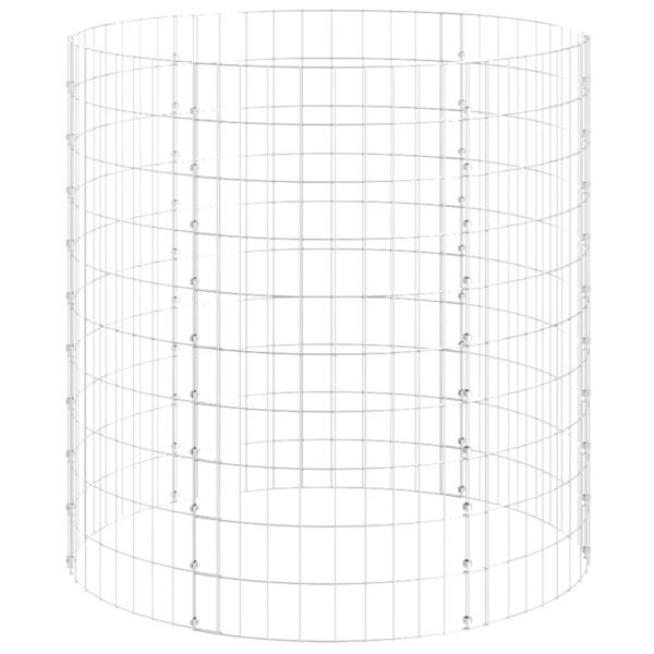 Gabionen-Säule Rund Verzinkter Stahl Ø100x100 cm
