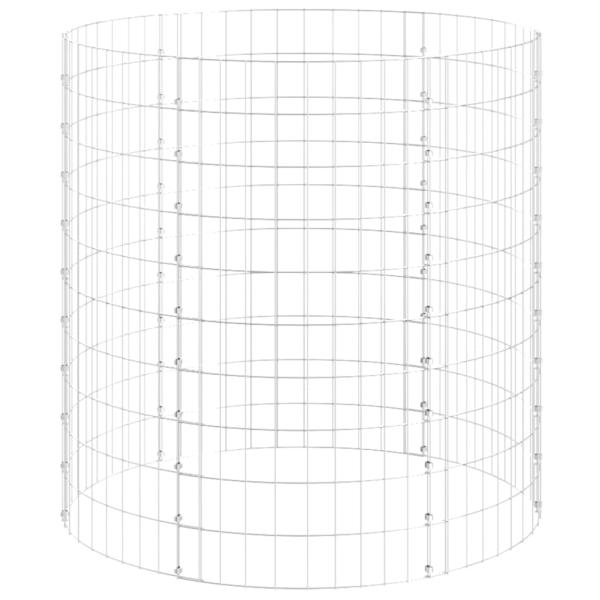 Gabionen-Säule Rund Verzinkter Stahl Ø100x100 cm