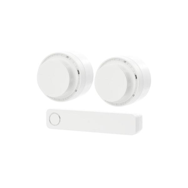 ARDEBO.de Hekatron ORS Funkset 155 Funkauchschalter Set, d=80mm, weiß (31-4100025-01-01)