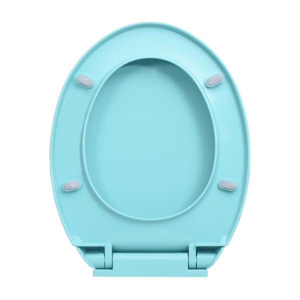 Toilettensitz mit Absenkautomatik Grün Oval