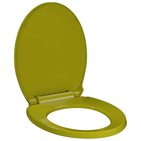 Toilettensitz mit Absenkautomatik Grün Oval