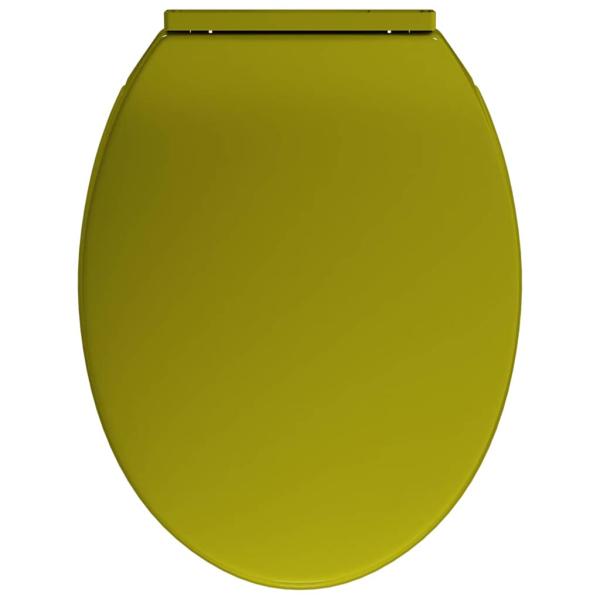 Toilettensitz mit Absenkautomatik Grün Oval