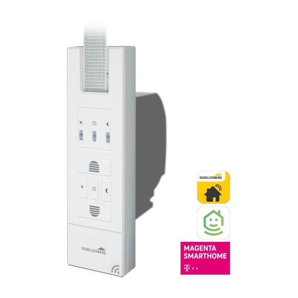 Schellenberg RolloDrive 65 Premium Rollladengurtantrieb, bis 6 m², elektrischer Gurtwickler Unterputz mit Funk, weiß (22767)