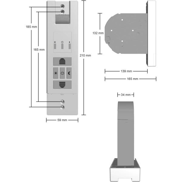 Schellenberg RolloDrive 65 Premium Rollladengurtantrieb, bis 6 m², elektrischer Gurtwickler Unterputz mit Funk, weiß (22767)