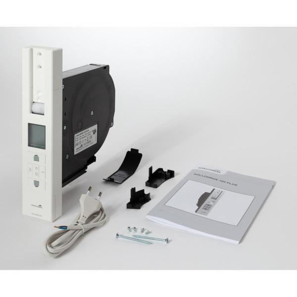Schellenberg RolloDrive 105 Plus Rollladengurtantrieb, bis 10 m², elektrischer Gurtwickler Unterputz, weiß (22711)