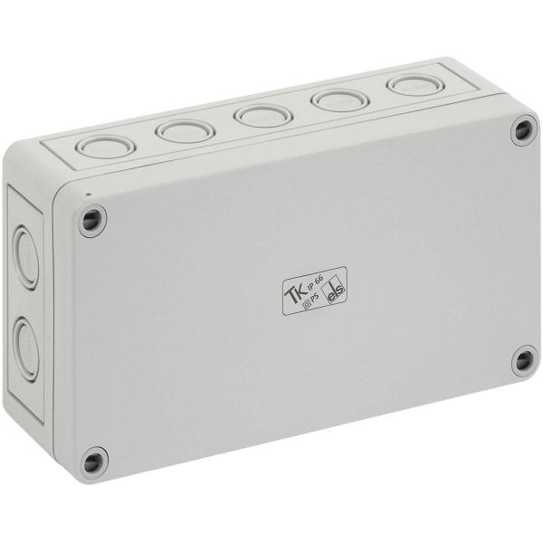 ARDEBO.de Spelsberg TK PS 1809-6-m Leergehäuse, metrische Vorprägungen, IP66, 180x94x57 mm, grau (10541001)