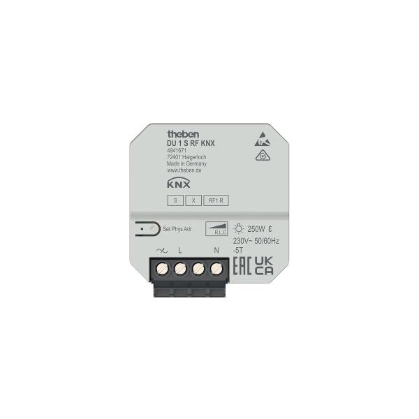 ARDEBO.de Theben DU 1 S RF KNX Funk Dimmaktor 1-fach, Unterputz, KNX TP, Data Secure 4941671