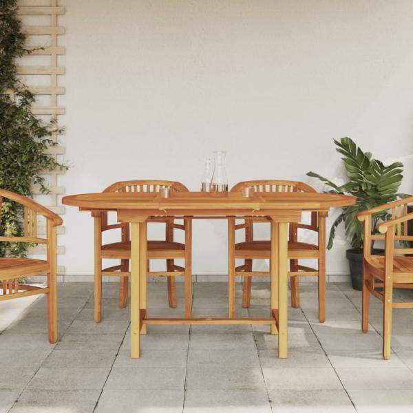 ARDEBO.de - Gartentisch Ausziehbar 110-160x80x75 cm Massivholz Teak