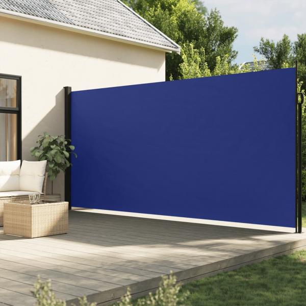 ARDEBO.de - Seitenmarkise Ausziehbar Blau 220x500 cm
