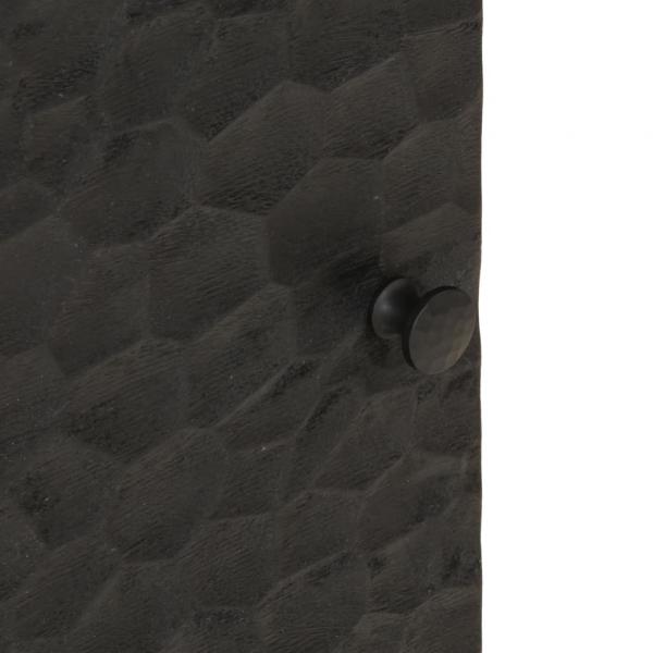 Nachttische 2 Stk. Schwarz 40x33x46 cm Massivholz Mango